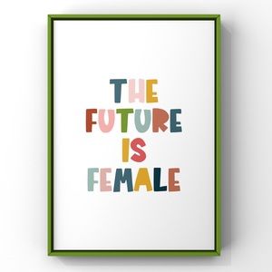 ✨Art Print✨Future is Female, Original Illustration, Kids Wall Art, Nursery Art